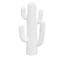 Objet Déco Cactus Blanc En Magnésie H 57 Cm