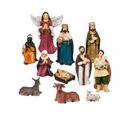 Déco De Crèche De Noël Set De 11 Santons En Résine