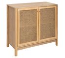 Buffet Design 2 Portes En Bois "arty" 100cm Naturel