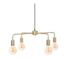 Luminaire Suspension 4 Lampes En Métal Doré D 69 Cm