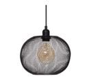 Luminaire Suspension Boule En Métal Noir D 25 Cm