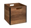 Boite De Rangement En Bois Marron Industriel 31 X 31 Cm