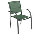 Fauteuil Empilable Piazza Hespéride Olive/graphite - Olive