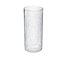 Vase Cylindre Verre Craquelé H 30 Cm