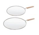 Lot De 2 Couvercles Anti-projection "protekt" 29cm Argent