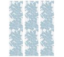 Lot De 3 Stickers De Tiroirs "fleurs" 22x80cm Bleu