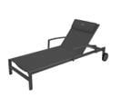 Transat Ocala Inclinable Anthracite/graphite Hespéride - Gris