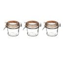 Lot De 3 Pots En Verre "terrine" 325ml Transparent