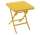 Table D'appoint Pliante 40x40 Greensboro Moutarde Hespéride - Jaune Moutarde