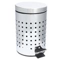 Poubelle Wc / Salle De Bain Cube - Inox - 3l - Argent