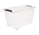 Boîte De Rangement "easy Roll" 60l Transparent