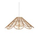 Luminaire Suspension Corde Beige D 58 Cm