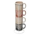 Lot De 4 Mugs Sur Rack "indonésie" 24cl Multicolore