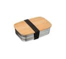 Lunch Box Inox Couvercle Bambou 085l