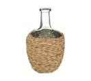 Dame Jeanne En Verre Et Tressage Naturel H 31 Cm