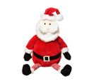 Peluche Père Noël Traditionnel En Habit Rouge Et Blanc H 35 Cm