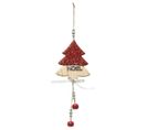 Sujet De Noël Déco "sapin Long" 32cm Rouge