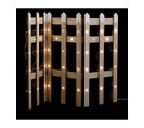 Barrière Lumineuse En Bois 42 LED Blanc Froid L 90 Cm