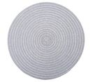 Set De Table Rond Déco "shiny" 35cm Gris Clair