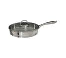 Sauteuse En Inox Haute Qualité Avec Couvercle En Verre D 28 Cm Tous Feux Y Compris Induction