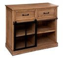 Buffet 1 Porte et 2 Tiroirs "danik" 94cm Naturel