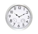 Pendule Horloge Murale Outdoor En Alu Et Verre D 40 Cm