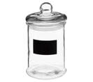 Bocal En Verre "ardoise" 1,2l Transparent