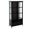 Vitrine 2 Portes Design "tibo" 160cm Noir