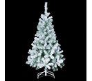 Sapin De Noël Artificiel Vert Floqué Enneigé H 150 Cm