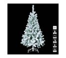 Sapin De Noël Artificiel Vert Floqué Enneigé H 210 Cm