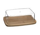 Beurrier Rectangulaire "bambou" 19cm Naturel