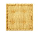 Coussin De Sol En Coton Ocre Motif Otto 40 X 40 Cm