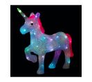 Déco Lumineuse Licorne 40 LED à Variation De Couleur H 40 Cm