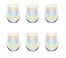 Lot De 6 Gobelets En Verre "fantasy" 54cl Transparent