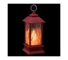 Décoration De Noël Lumineuse Mini Lanterne Rouge H 13 Cm