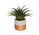 Plante Artificielle En Pot Bicolore D 28 Cm