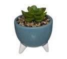 Petite Plante Artificielle Pot Sur Pied En Céramique D 8 Cm