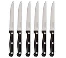 Lot De 6 Couteaux De Table "steak" 27cm Noir