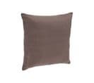 Coussin Déhoussable En Coton Taupe 38 X 38 Cm