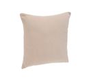 Coussin Déhoussable En Coton Beige Lin 38 X 38 Cm