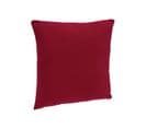 Coussin Déhoussable En Coton Rouge 38 X 38 Cm