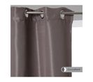 Rideau Occultant Taupe En Satin 140x260