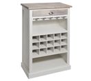 Etagère Avec Range Bouteilles En Bois Aleria - L. 73 X H. 115 Cm - Blanc