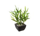 Plante Artificielle Bambou Dans Un Pot En Céramique H 26 Cm