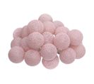 Guirlande Sur Secteur LED 20 Boules - Rose Clair