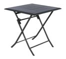 Table Alu Pliante Azua 2 Places Graphite Hespéride - Sans Rallonge