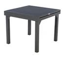 Table Rectangulaire Extensible Piazza 8 P. Graphite Hespéride - Avec Rallonge