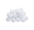 Guirlande LED 16 Boules - Blanc