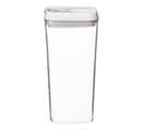 Bocal En Plastique Carré "oslo" 1,2l Transparent