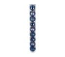 Déco De Sapin Lot De 9 Boules De Noël D 6 Cm - Bleu Nuit